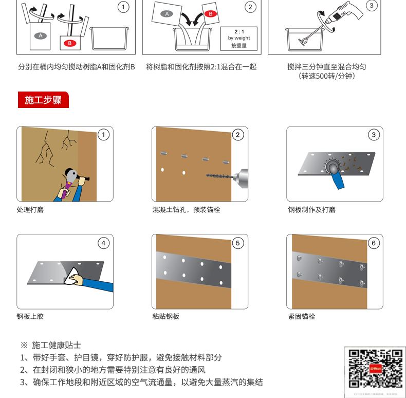 包钢槐荫粘钢加固施工过程